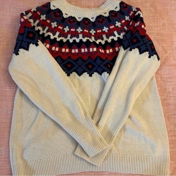 Women’s Chaps Red, White, and Blue Sweater Size Medium - Picture 1 of 2